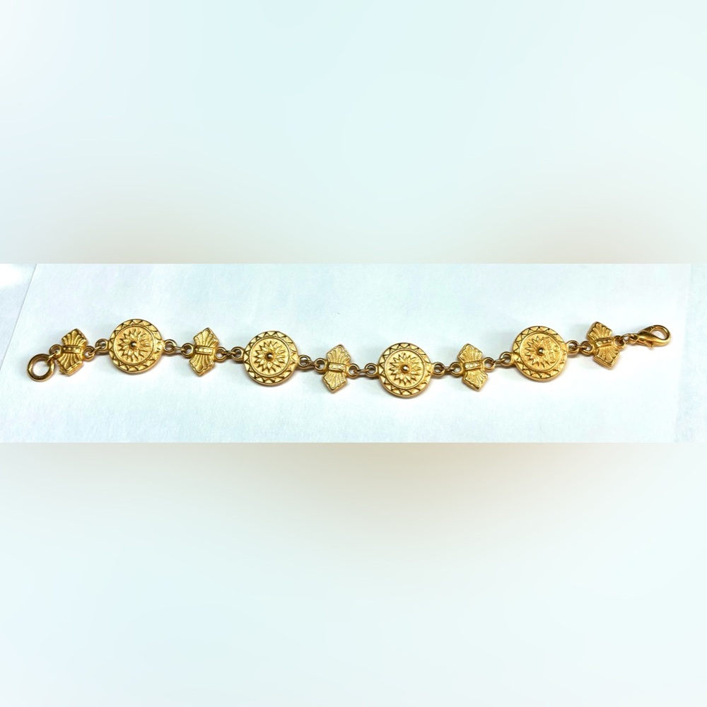 Ben-Amun 24K Gold Plated Vintage Etruscan Revival Bracelet